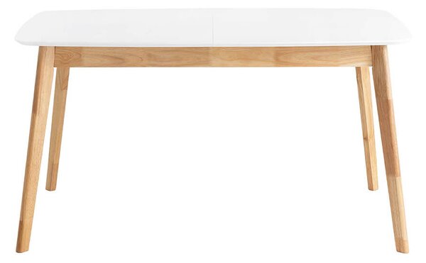 MUZZA Rozkladací stôl kennan 120 (150) x 80 cm biely