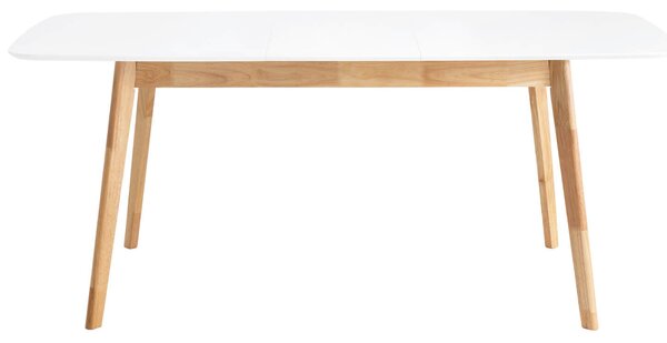 MUZZA Rozkladací stôl kennan 120 (150) x 80 cm biely
