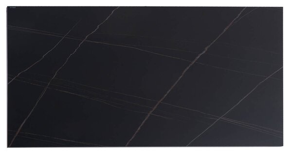 MUZZA Rozkladací stôl sallie 140 (200) x 90 cm antracitový