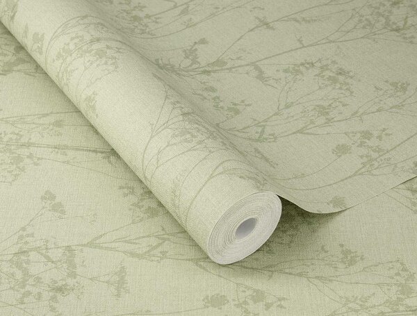 RASCH | Vliesová tapeta na stenu Peonies 582123 | 0,53 x 10,05 m | zelená