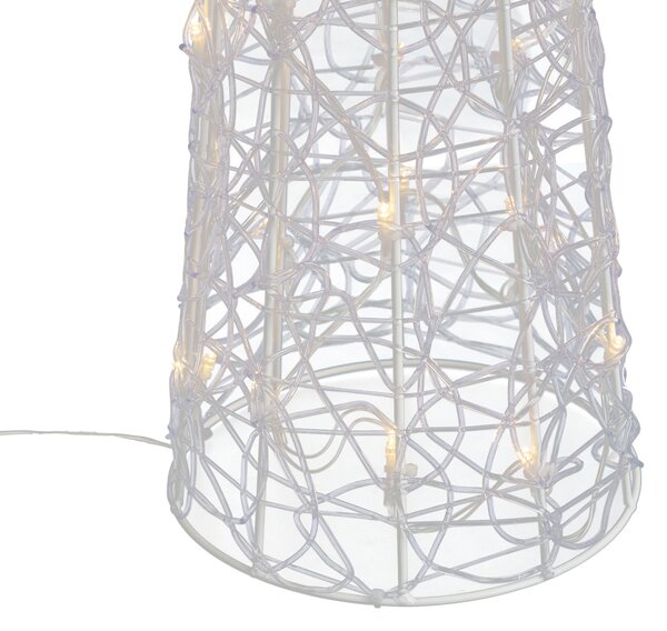 Vianočný stromček priehľadný 100 cm vrátane LED IP44 - Coni