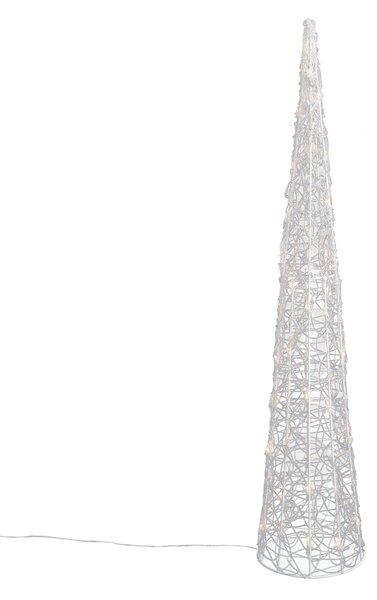 Vianočný stromček priehľadný 100 cm vrátane LED IP44 - Coni