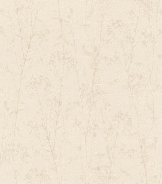 RASCH | Vliesová tapeta na stenu Peonies 582130 | 0,53 x 10,05 m | krémová, béžová