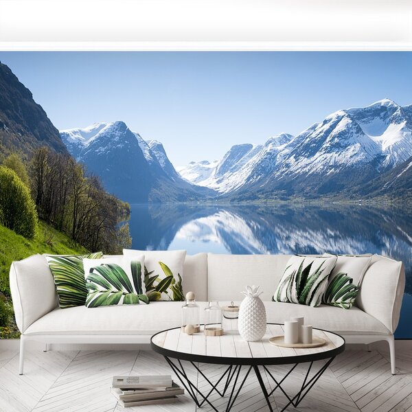 Fototapeta Vliesová Fjord v nórsku 250x104 cm