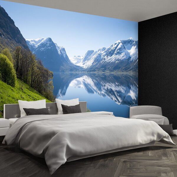 Fototapeta Vliesová Fjord v nórsku 250x104 cm