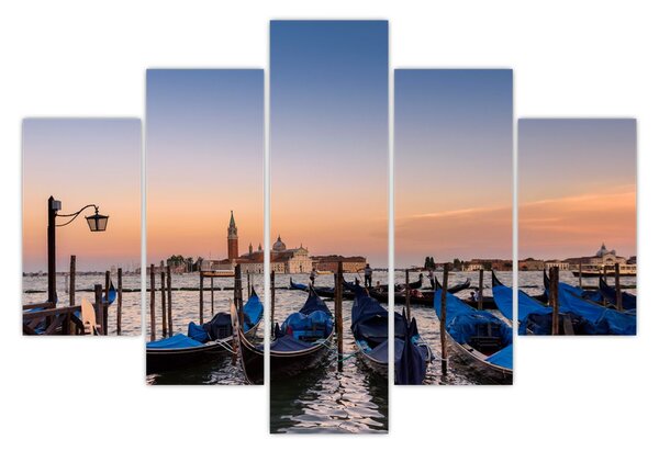 Obraz - talianska gondola (150x105 cm)