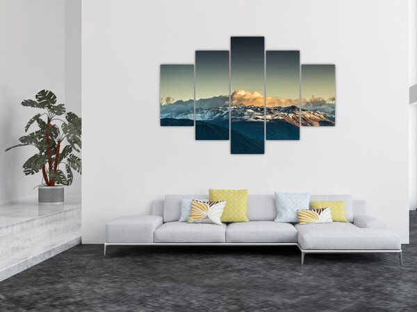 Obraz - vrcholky veľhôr (150x105 cm)