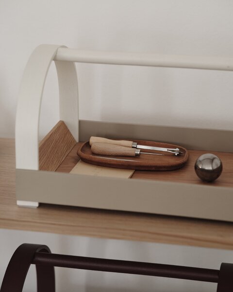 Drevený podnos Kydo Oak Beige / White