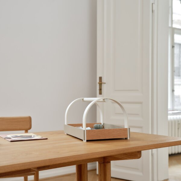 Drevený podnos Kydo Oak Beige / White