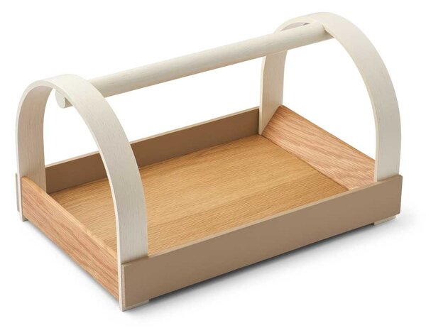 Drevený podnos Kydo Oak Beige / White