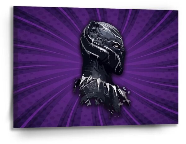 Sablio Obraz BLACK PANTHER z profilu Fialový - 90x60 cm