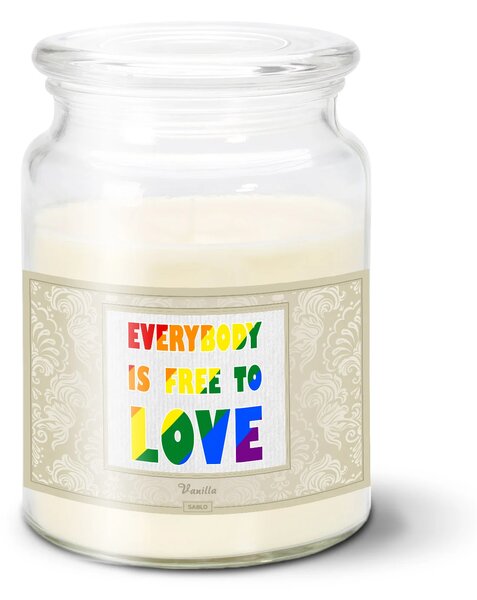Sablio Sviečka Everybody is free to love - 500 g