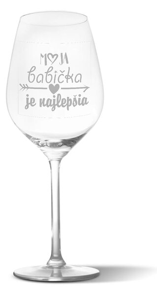 Sablio Pohár na víno Moja babička je najlepšia 49 cl