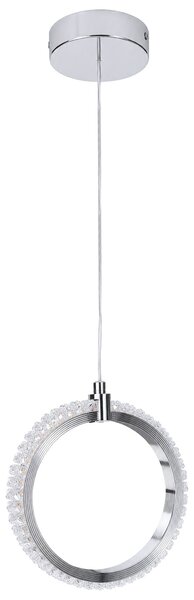 Toolight Toolight, LED závesné svietidlo, 9W, 3000K, 1000lm, LHJ126-1CP, chrómová, OSW-03281