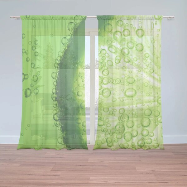 Sablio Záclony Limetka: 2ks 150x250cm