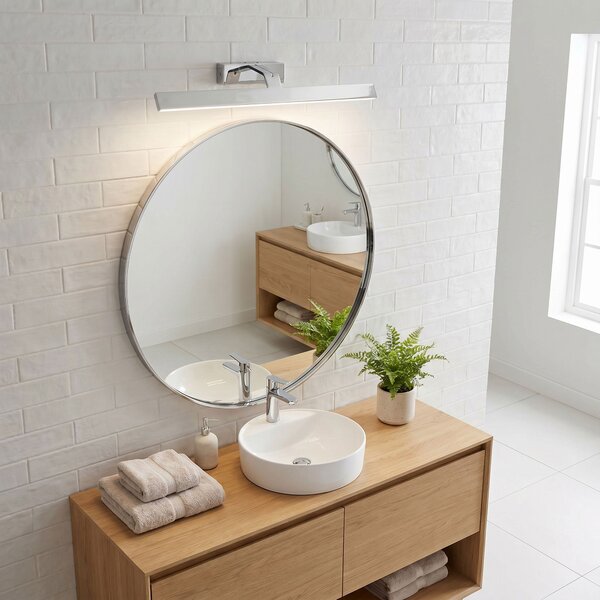 Toolight Toolight, LED nástenné svietidlo, 58cm, 11W, 4000K, 1000lm, SWE002-1W, chrómová, OSW-20101