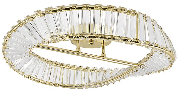 Toolight Toolight, LED stropné svietidlo, 50cm, 30W, 4000K, 1000lm, SWE095-C, zlatá lesklá, OSW-30219