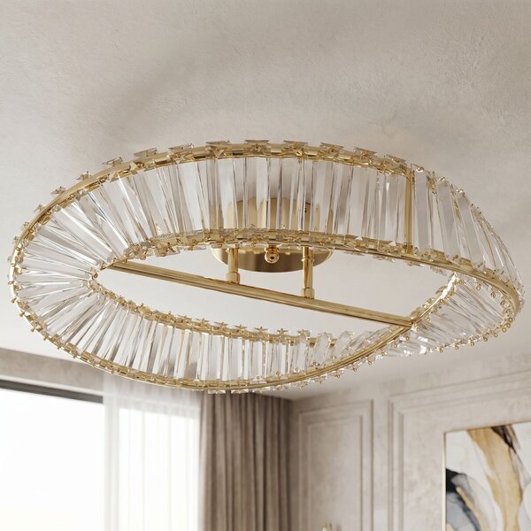 Toolight Toolight, LED stropné svietidlo, 50cm, 30W, 4000K, 1000lm, SWE095-C, zlatá lesklá, OSW-30219