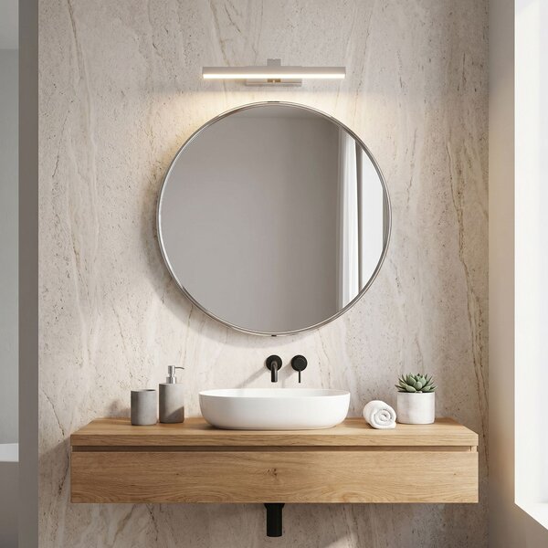 Toolight Toolight, LED nástenné svietidlo, 43cm, 8W, 4000K, 1000lm, SWE001-1W, chrómová, OSW-20100