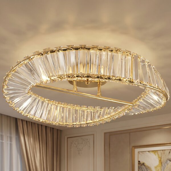 Toolight Toolight, LED stropné svietidlo, 50cm, 30W, 4000K, 1000lm, SWE095-C, zlatá lesklá, OSW-30219