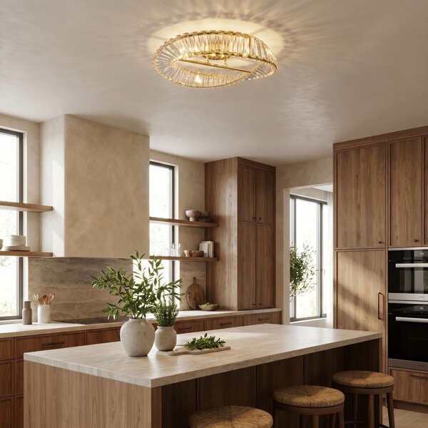 Toolight Toolight, LED stropné svietidlo, 50cm, 30W, 4000K, 1000lm, SWE095-C, zlatá lesklá, OSW-30219