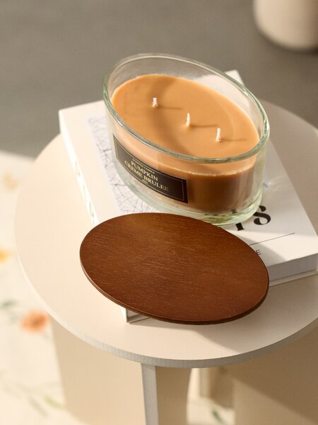 Sinsay - Sviečka s tromi knôtmi Pumpkin Cremee Brulee - jantárová