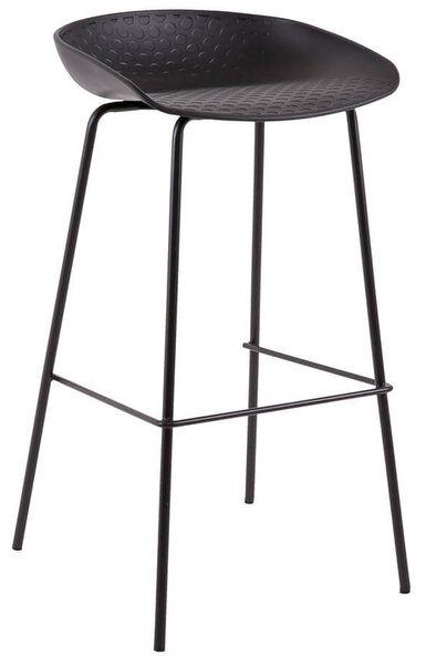 MUZZA Barová stolička atten 74 cm čierna