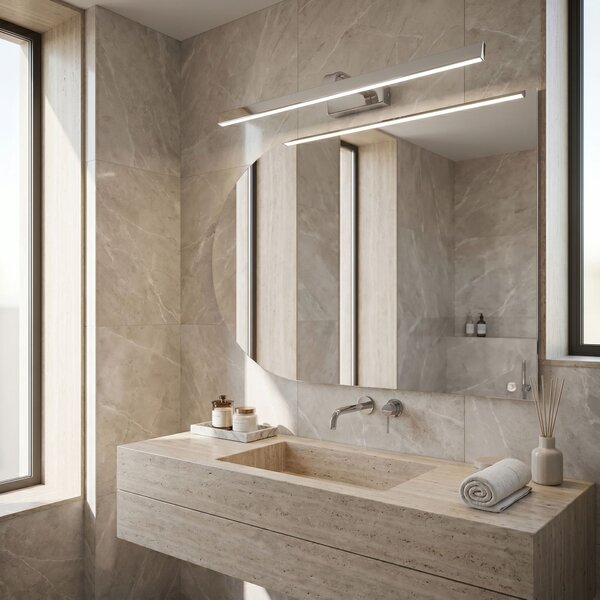 Toolight Toolight, LED nástenné svietidlo, 73cm, 14W, 4000K, 1500lm, SWE003-1W, chrómová, OSW-20102