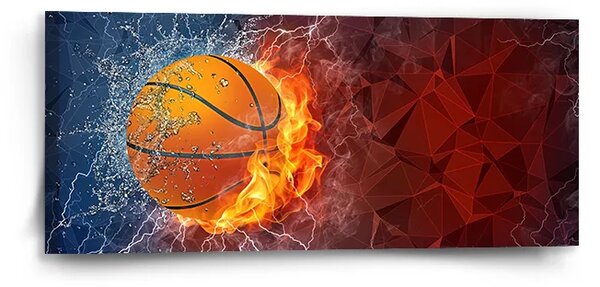 Sablio Obraz Basketbalová lopta - 110x50 cm