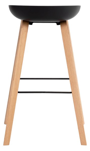 MUZZA Barová stolička rieno 76 cm čierna