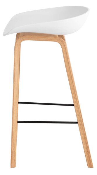 MUZZA Barová stolička rieno 68 cm biela