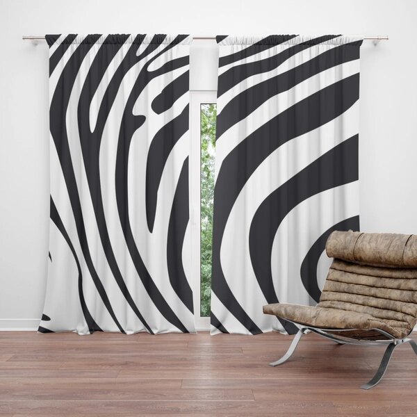 Sablio Záves Vzor zebry: 2 ks 140x250 cm