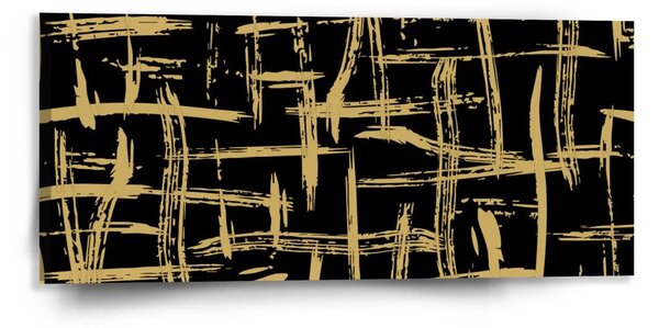 Sablio Obraz Zlaté Maľovanie - 110x50 cm