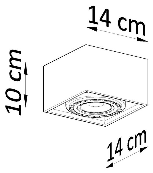 Stropné svietidlo Quatro, 1x drevené tienidlo