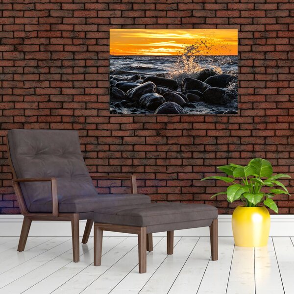Obraz morských vĺn (90x60 cm)