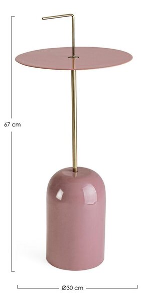 TULASI ANTIQUE PINK konferenčný stolík D30cm