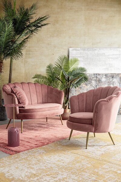 TULASI ANTIQUE PINK konferenčný stolík D30cm