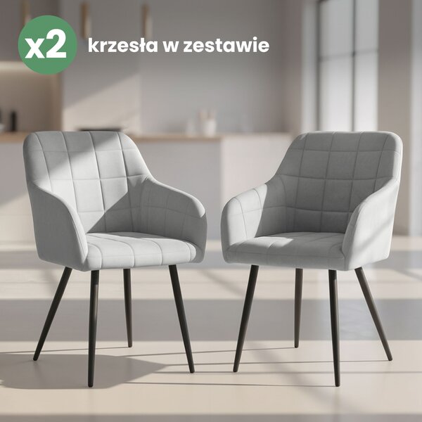 NovýNábytok.sk Set 2 ks jedálenských stoličiek Luxembourg (sivá + čierna). Akcia -13%. Vlastná spoľahlivá doprava až k Vám domov. 1152208