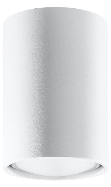 Stropné svietidlo Lagos, 1x biele kovové tienidlo, (10 cm)