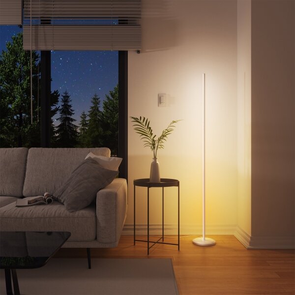 Nanoleaf NL7204K0201A070-LEDRGBW Stmievateľná stojacia lampa 22W/230V 2200-6500K Wi-Fi biela