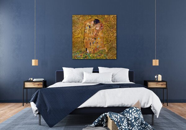 Impresi Obraz Reprodukcia Gustav Klimt bozk - 50 x 50 cm