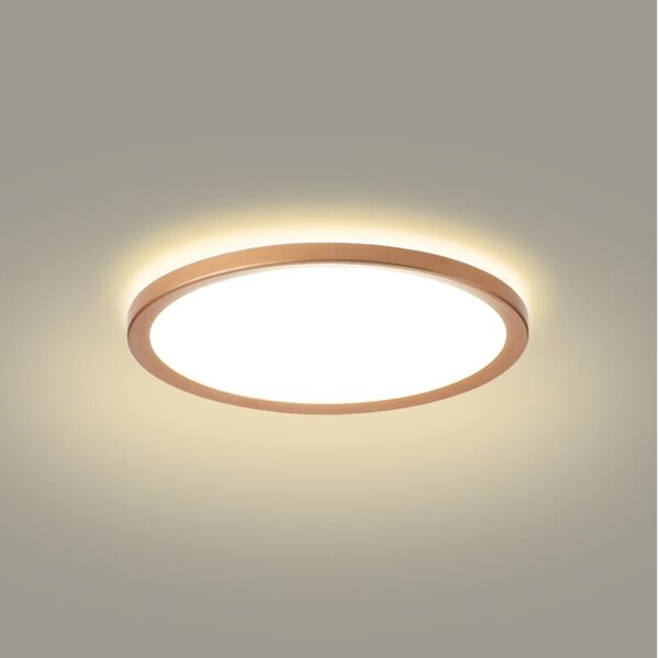 Brilagi - LED kúpeľňové stropné svietidlo ULTRA SLIM LED/18W/230V pr. 30 cm ružové zlato IP54
