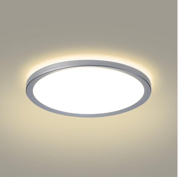 Brilagi - LED kúpeľňové stropné svietidlo ULTRA SLIM LED/24W/230V priemer 42 cm strieborné IP54