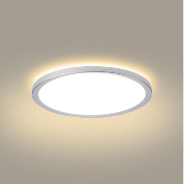 Brilagi - LED kúpeľňové stropné svietidlo ULTRA SLIM LED/12W/230V pr. 22,5 cm strieborné IP54