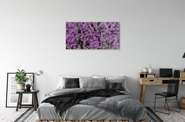 Sklenený obraz fialové kvety 100x50 cm 4 Prívesky