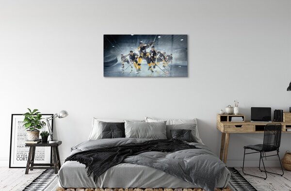 Obraz na skle hokej 100x50 cm 2 Prívesky