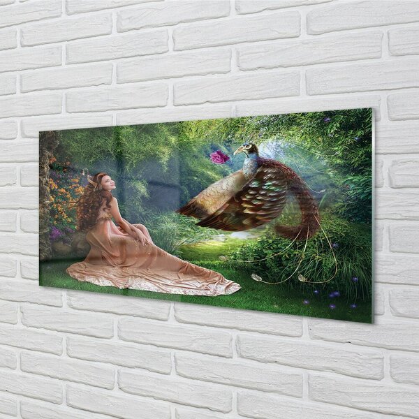 Sklenený obraz Bažant female forest 100x50 cm 2 Prívesky