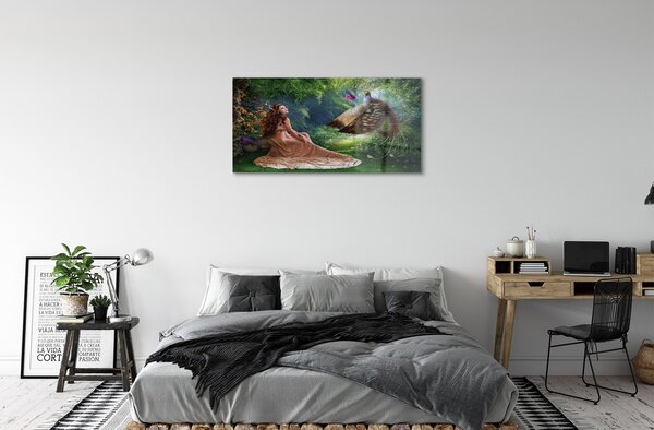Sklenený obraz Bažant female forest 100x50 cm 2 Prívesky