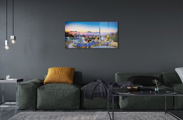 Sklenený obraz Španielsko Panoráma mesta 100x50 cm 2 Prívesky