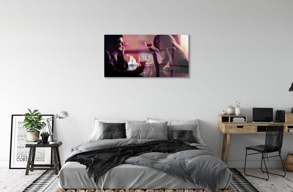 Obraz na skle ľudia okuliare 100x50 cm 2 Prívesky
